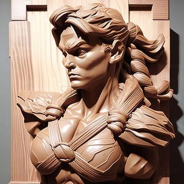 3D модель Чан Лі з Street Fighter (STL)